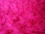 pink Zottel Teddy-Fell Stoff Langhaar Meterware Stoffe