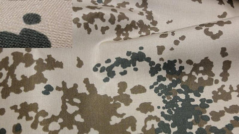 Flecktarn Bundeswehr 3-Farben-Muster Cordurastoff Stoff Stoffe